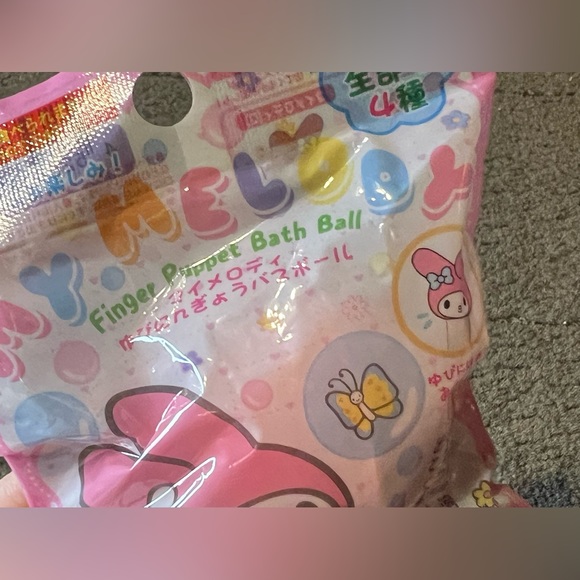 My Melody Finger Puppet Bath Bomb Ball Japan Exclusive Official Sanrio Kawaii - Picture 4 of 11